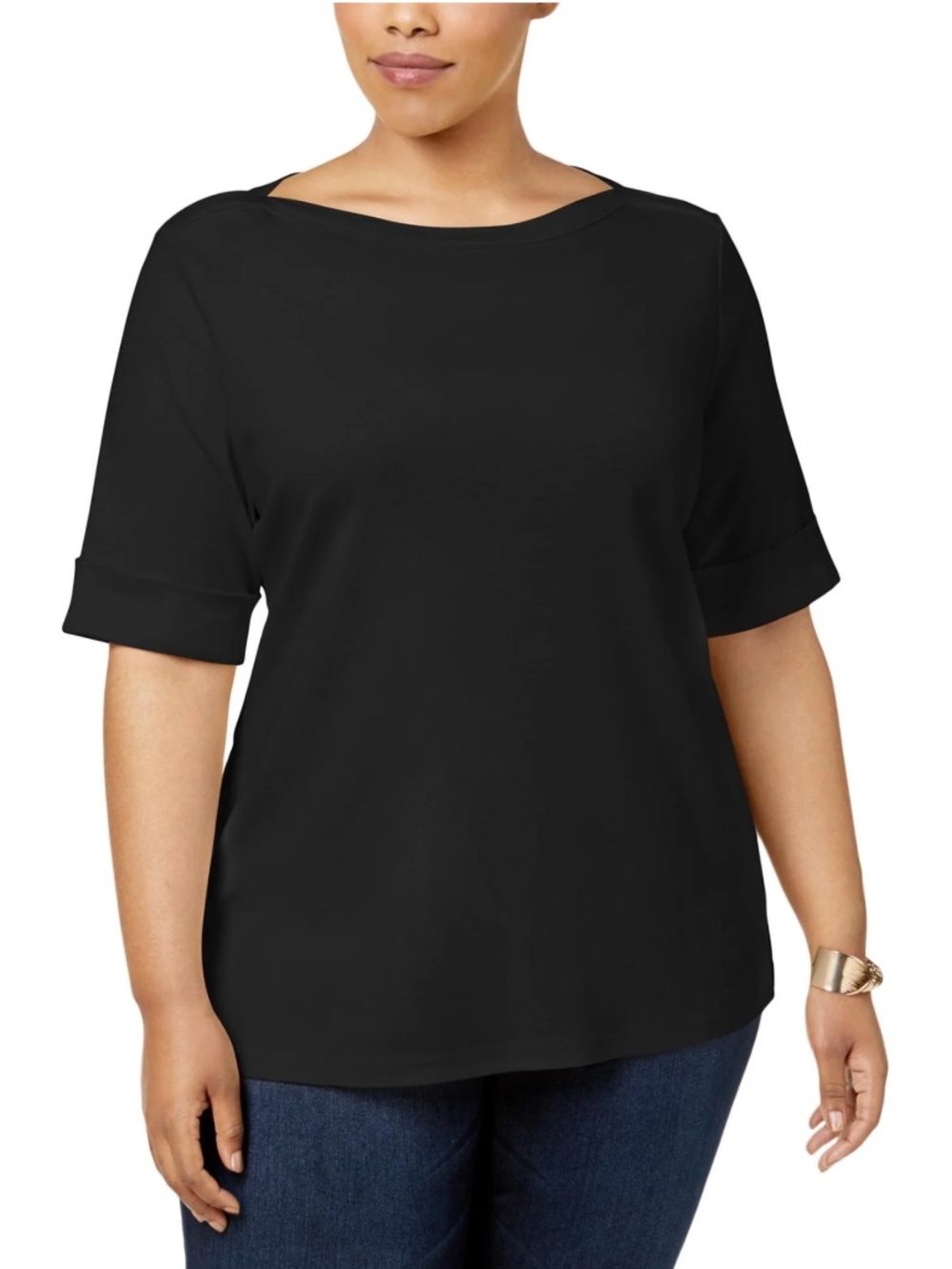 Karen Scott Boatneck Top Size: XXL